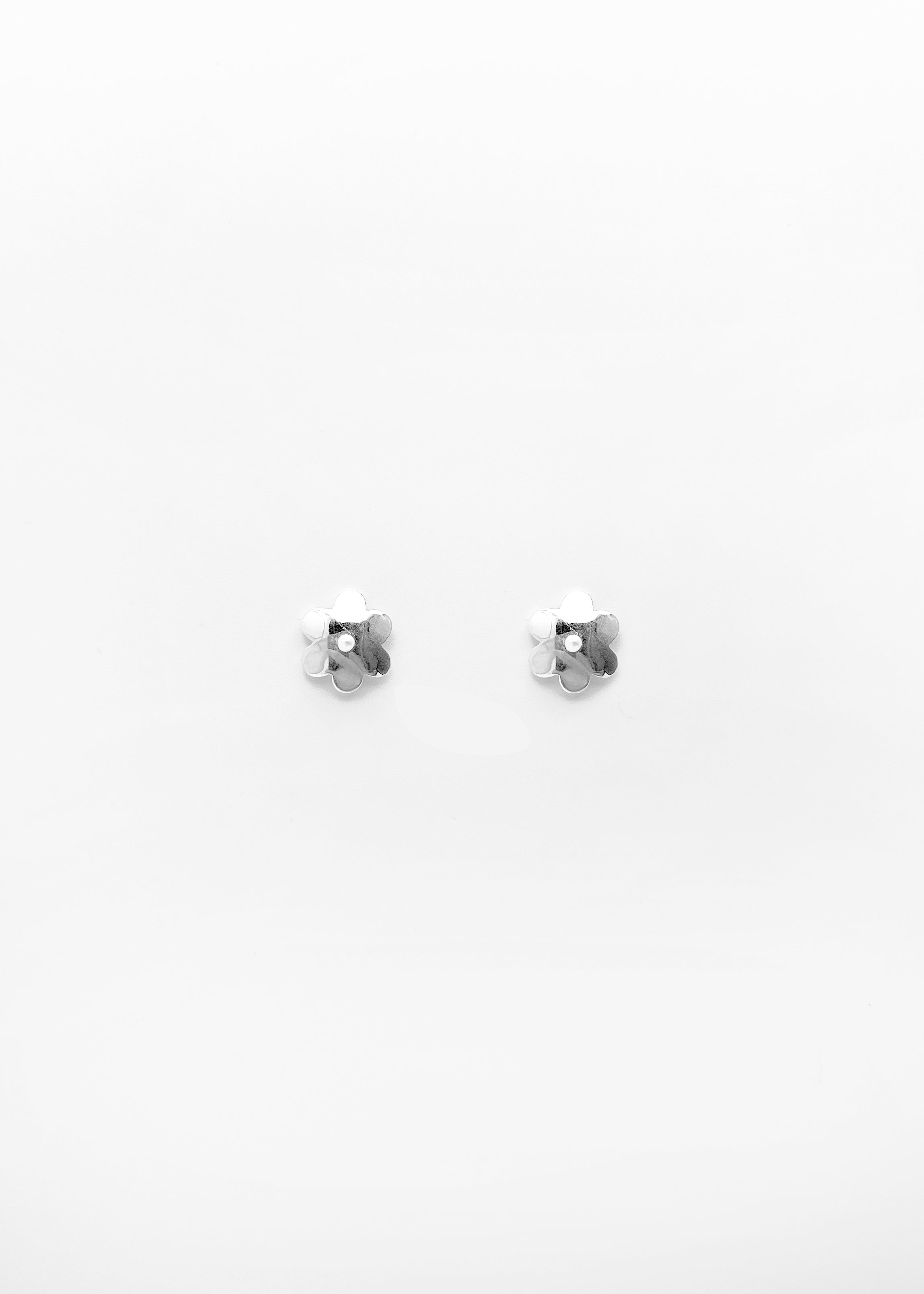 Boucles d'Oreilles Coton Argent