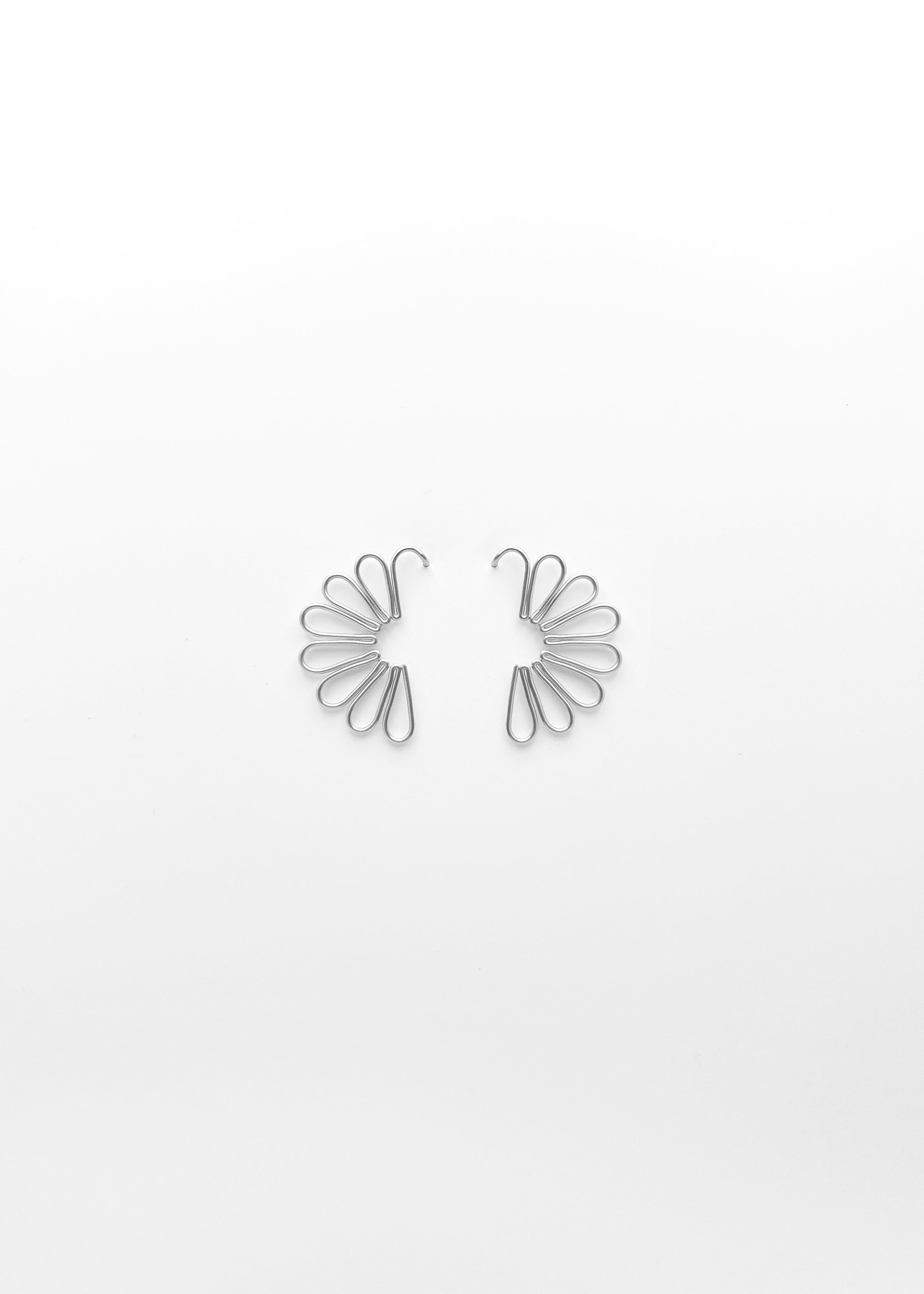 Boucles d'oreilles Marguerite Argent et Gold Filled