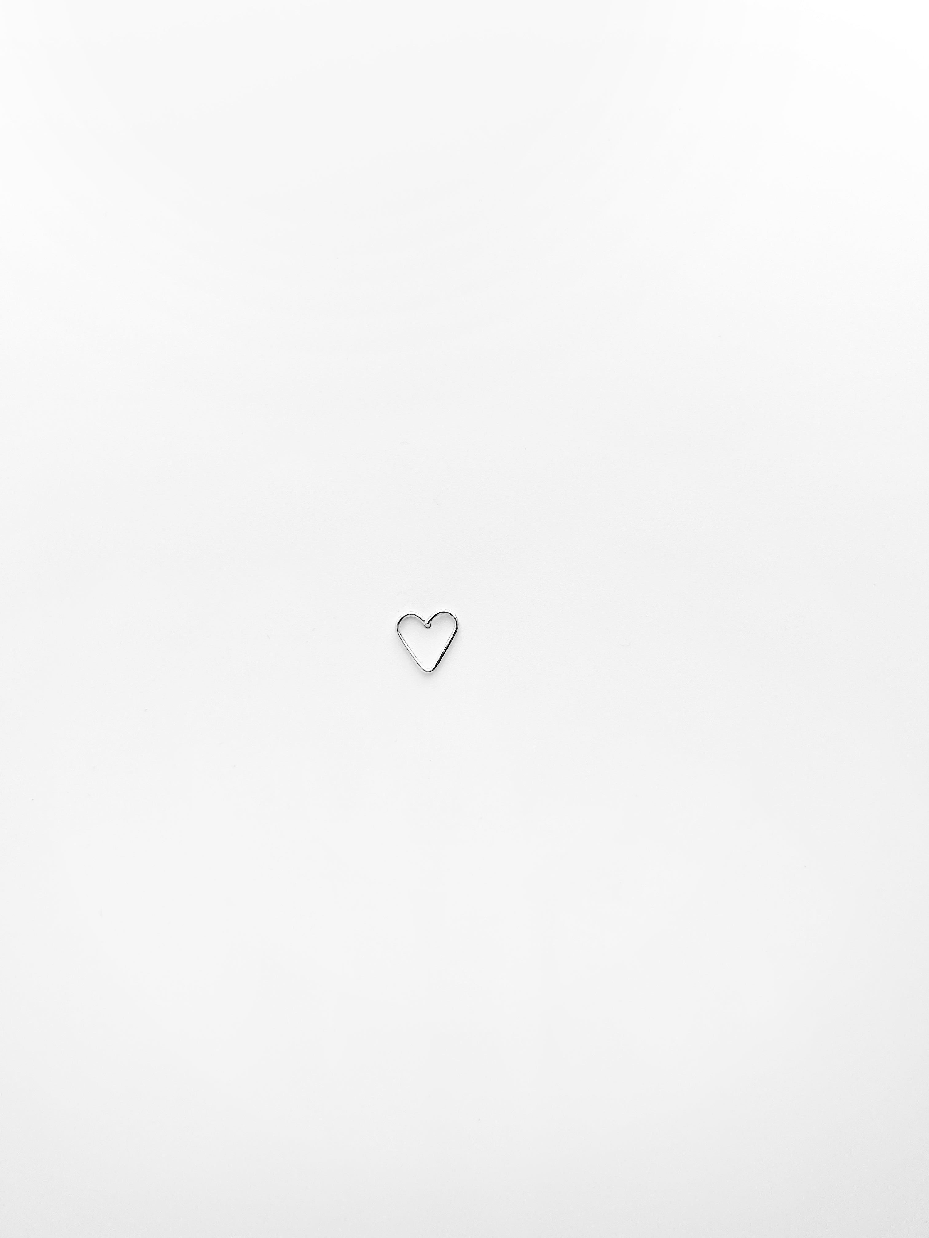 Boucles d'Oreilles Coeur Argent et Gold Filled