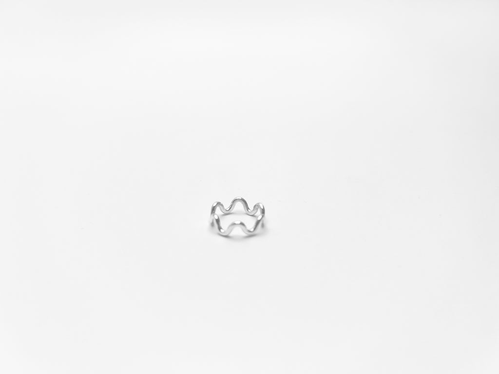 Bague de phalange Flots Argent