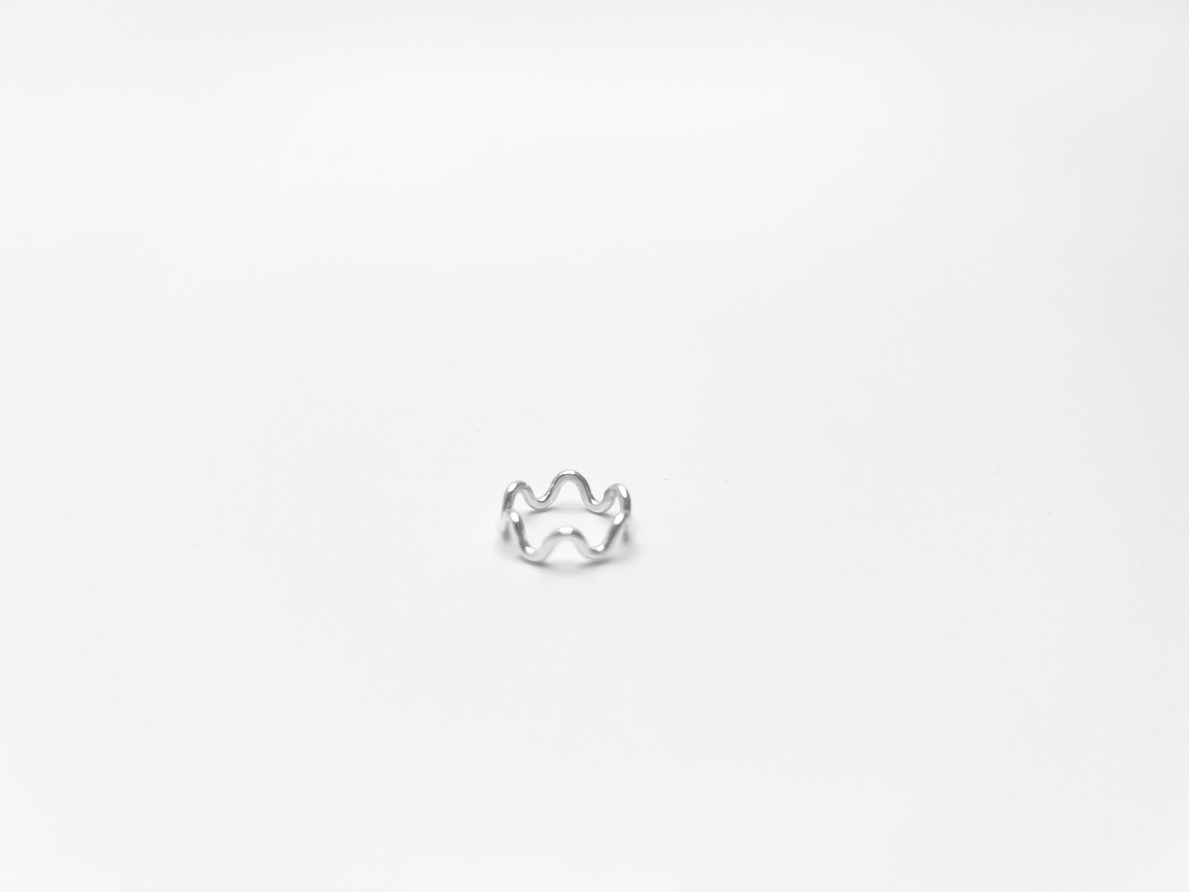 Bague de phalange Flots Argent