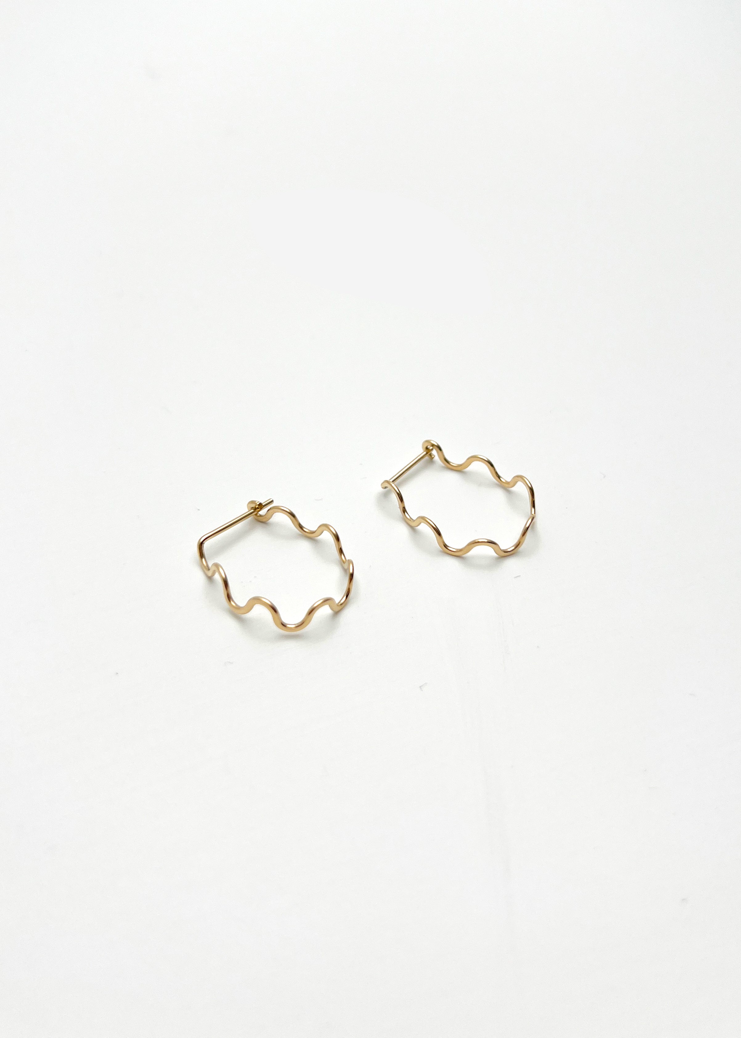 Créoles Flots Argent & Gold Filled