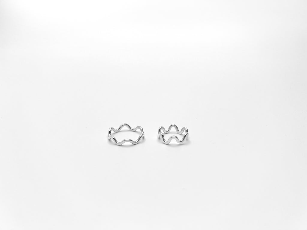 Bague de phalange Flots Argent