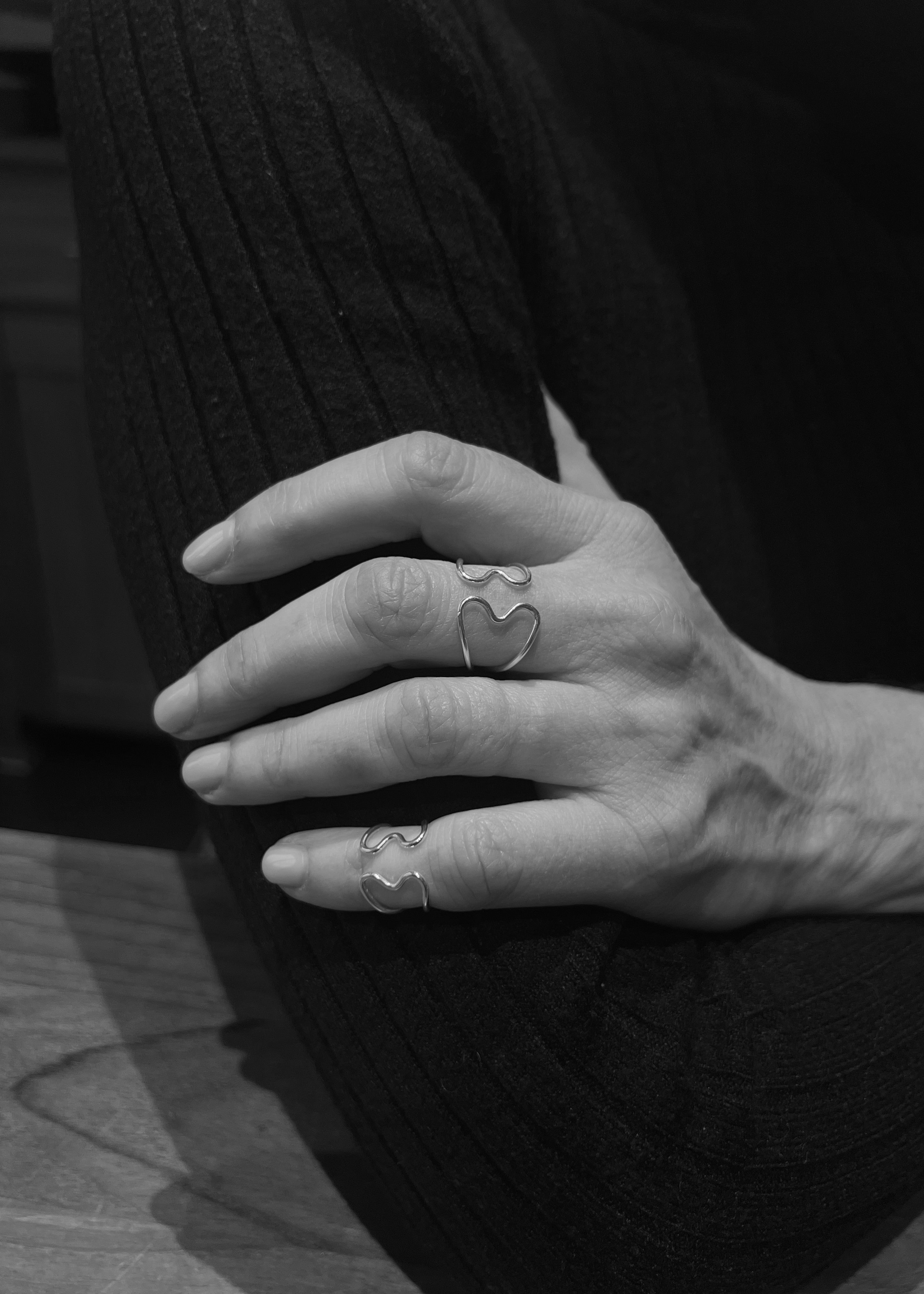 Bague de phalange Cœur à Cœur